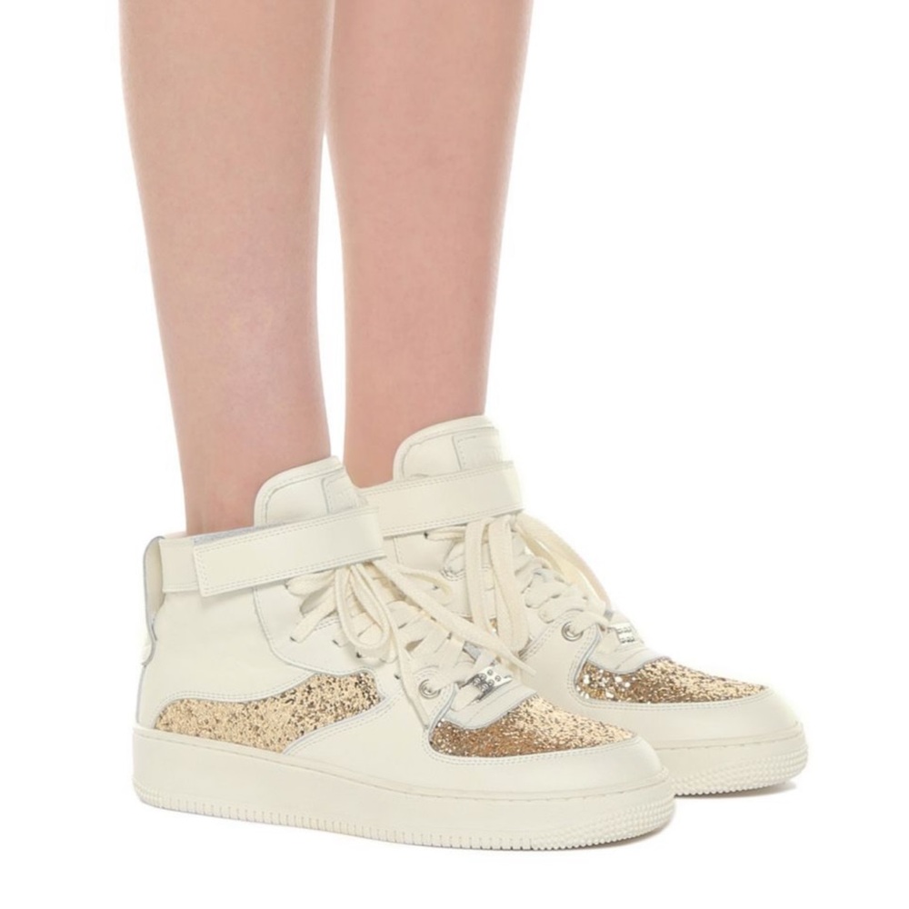 Red Valentino Womens GLAM SLAM HIGH TOP SNEAKER Sz40